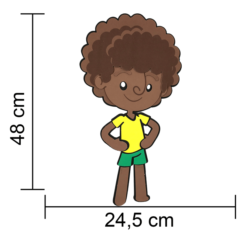 Painel Relevo para Decoração Festa Mundo Bita Dan - 1 Un