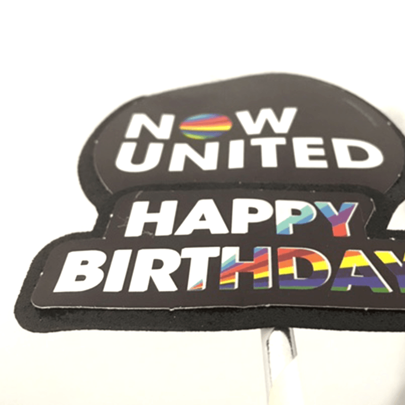 Topo de Bolo Decorativo 3D para Festa Now United - 1 Un