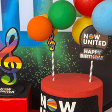 Topo de Bolo Decorativo 3D para Festa Now United - 1 Un