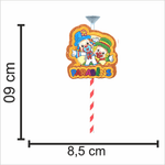 Topo de Bolo Decorativo 3D para Festa Patati Patata - 1 Un