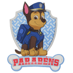 Painel Parabéns para Decoração Festa Patrulha Canina Chase - 1 Un