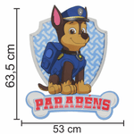 Painel Parabéns para Decoração Festa Patrulha Canina Chase - 1 Un