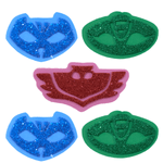 Aplique Glitter para Decoração PJ Masks - 5 Un