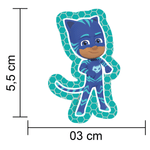 Aplique Impresso para Decoração Festa PJ Masks - 12 Un