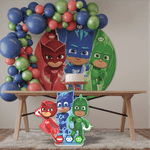 Enfeite Grande Impresso Festa Decoração PJ Masks - 1 Un