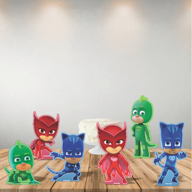 Kit Enfeite Impresso para Festa Decoração PJ Masks - 1 Un