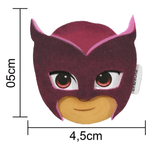 Mini Carinha para Decoração de Lembrancinha Festa PJ Masks - 5 Un