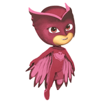 Painel Pequeno para Decoração Festa PJ Masks Corujita - 1 Un