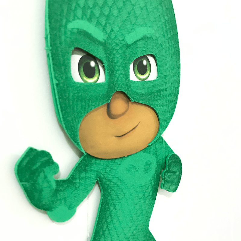 Painel Pequeno para Decoração Festa Pj Masks Lagartixo - 1 Un