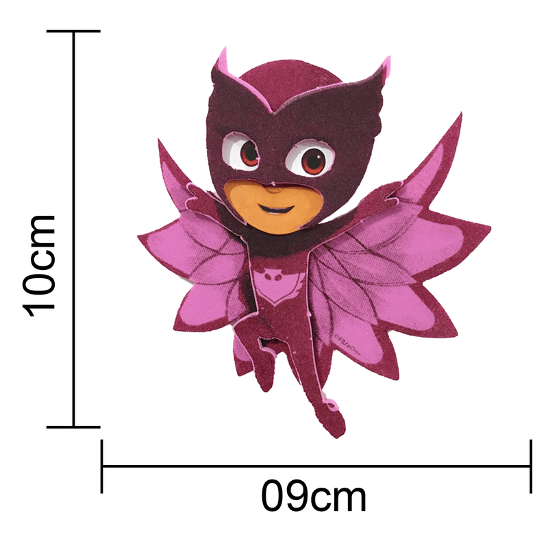 Decoração Pequena para Lembrancinha Festa PJ Masks Corujita - 5 Un