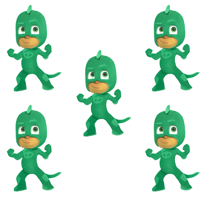 Decoração Pequena para Lembrancinha Festa PJ Masks Lagartixo - 5 Un