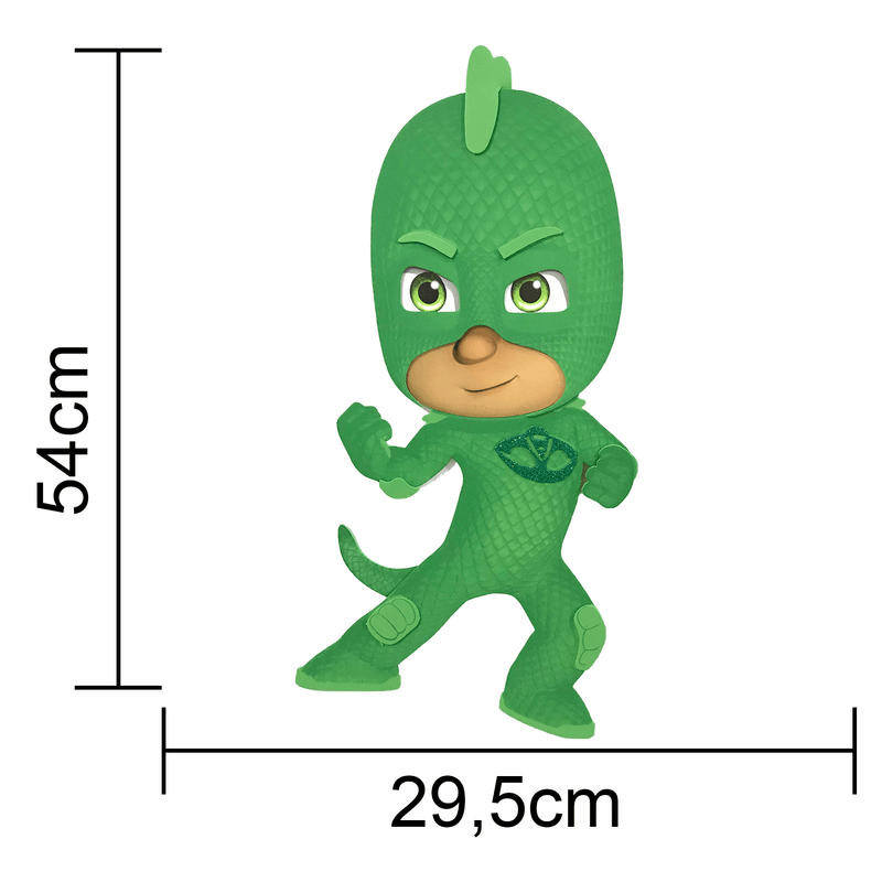 Painel Relevo para Decoração Festa Pj Masks Lagartixo - 1 Un