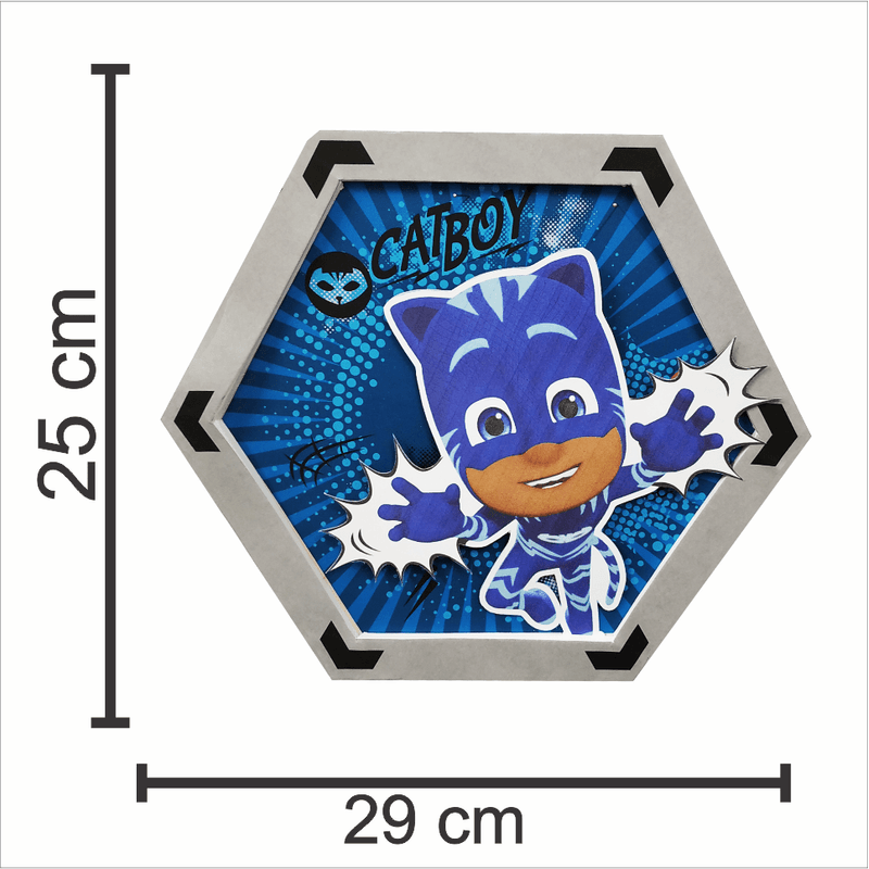 Quadrinhos para Decoração de Festa e Quarto PJ Masks - 1 Un