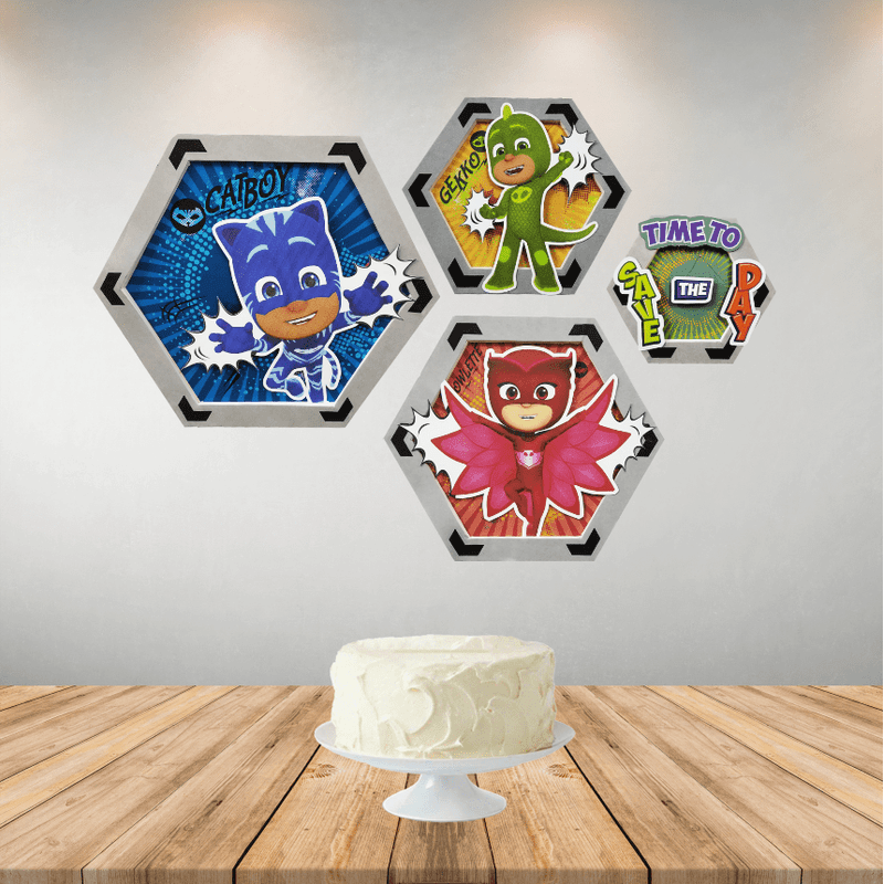 Quadrinhos para Decoração de Festa e Quarto PJ Masks - 1 Un