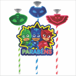 Topo de Bolo Decorativo 3D para Festa Pj Masks - 1 Un