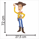 Painel Relevo para Decoração Festa Toy Story Woody - 1 Un