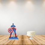 Enfeite para Decoração Festa Vingadores Capitão América - 1 Un