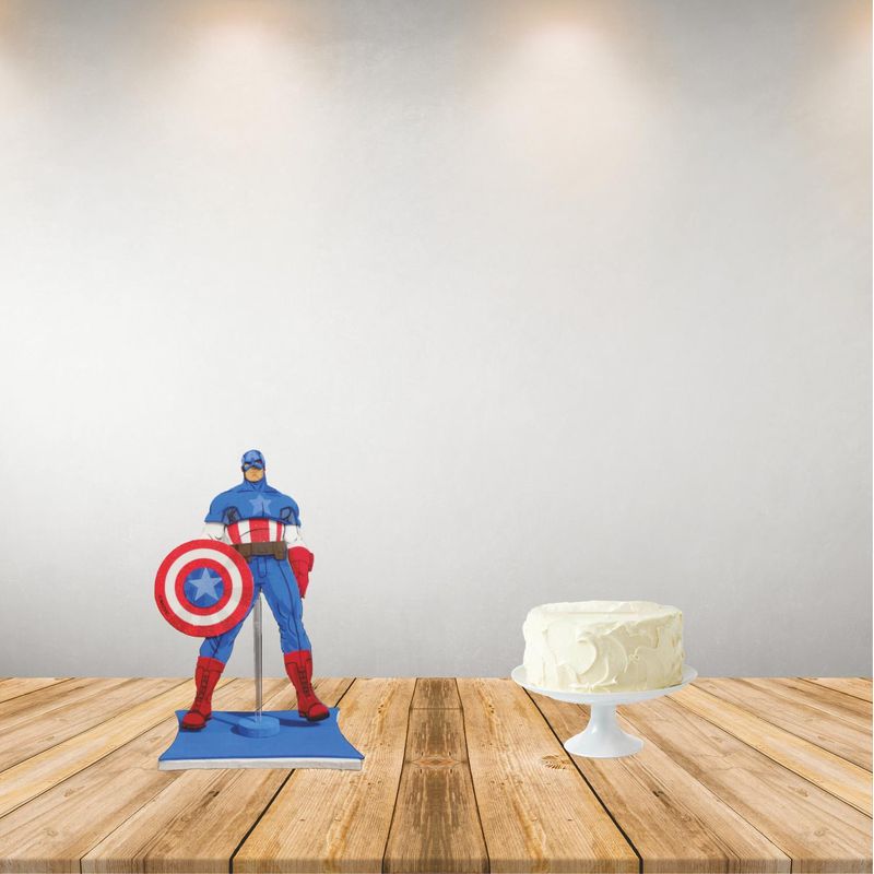 Enfeite para Decoração Festa Vingadores Capitão América - 1 Un