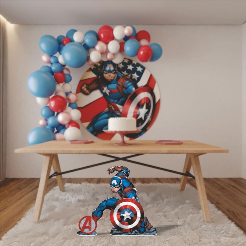 Enfeite GranImpresso Decoração Vingadores Capitão América - 1 Un