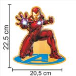 Kit Enfeite Impresso Festa Decoração Vingadores Homem Ferro - 1 Un