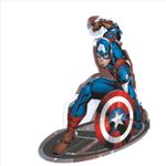 Kit de pequenos painéis decoração Vingadores Capitao America - 1 Un