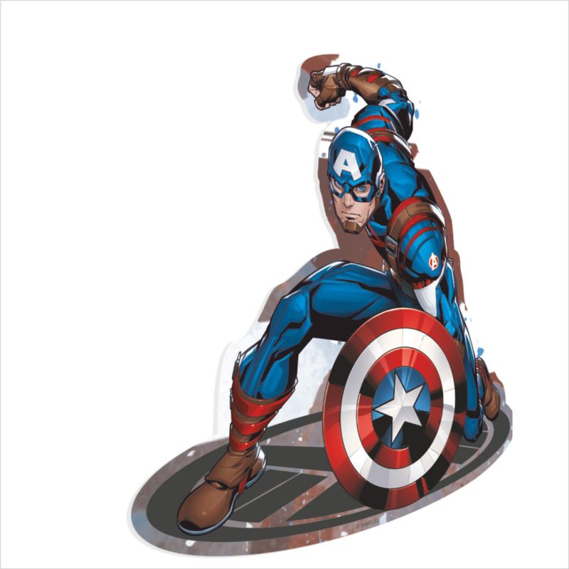 Kit de pequenos painéis decoração Vingadores Capitao America - 1 Un