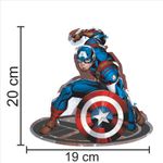 Kit de pequenos painéis decoração Vingadores Capitao America - 1 Un