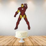 Painel Relevo para Decoração Festa Vingadores Homem de Ferro - 1 Un