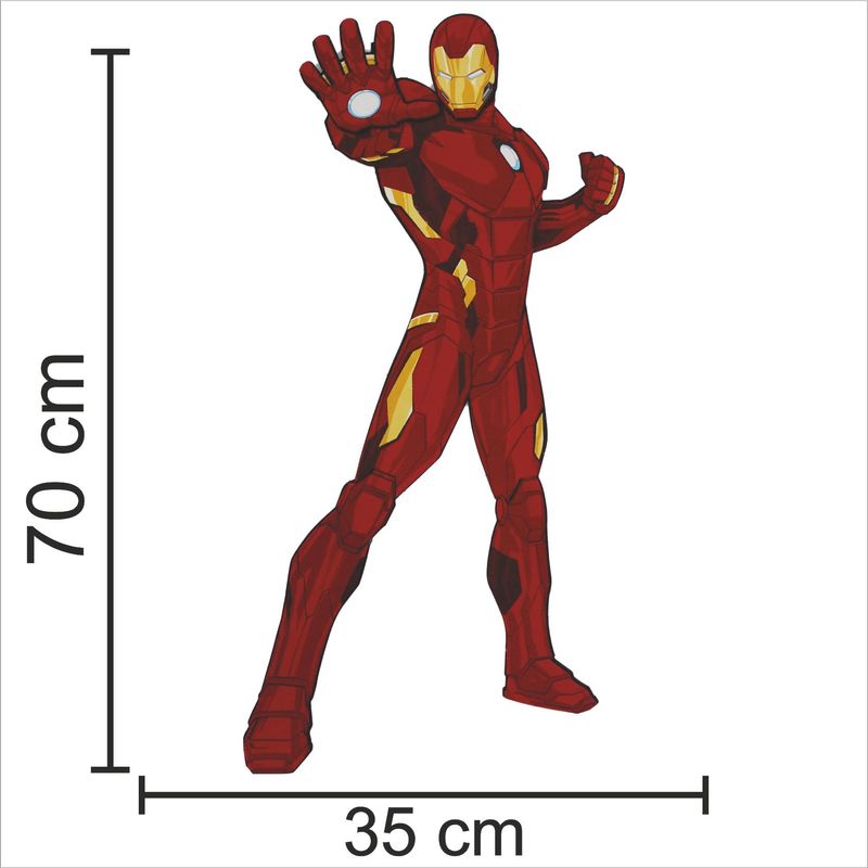 Painel Relevo Decoração Vingadores Homem Ferro Modelo 2 - 1 Un