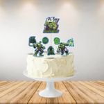 Topo de Bolo Decorativo Impresso para Festa Vingadores Hulk - 1 Un