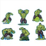 Kit Enfeite Impresso para Festa Decoração Vingadores Hulk - 1 Un