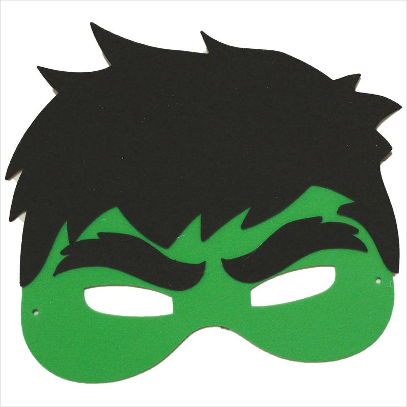 Adereço Divertido Festa Máscara Vingadores Hulk - 1 Un