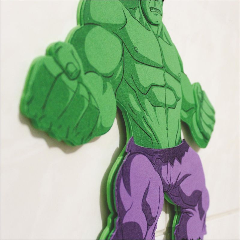 Painel Pequeno para Decoração Festa Vingadores Hulk - 1 Un