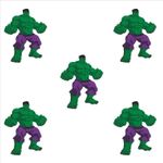 Decoração Pequena para Lembrancinha Festa Vingadores Hulk - 5 Un