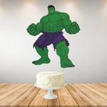 Painel Relevo para Decoração Festa Vingadores Hulk - 1 Un