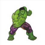 Painel Relevo para Decoração Festa Vingadores Hulk Modelo 2 - 1 Un