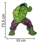 Painel Relevo para Decoração Festa Vingadores Hulk Modelo 2 - 1 Un