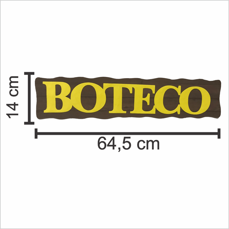 Painel Relevo para Decoração Festa De Boteco Letreiro - 1 Un