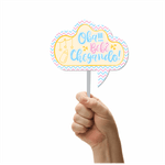 Kit de Plaquinhas divertidas para foto Cha Revelação - 1 Un