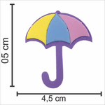 Aplique para Decoração Chuva de Amor Guarda Chuva