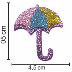 Aplique Glitter para Decoração Chuva de Amor Guarda Chuva