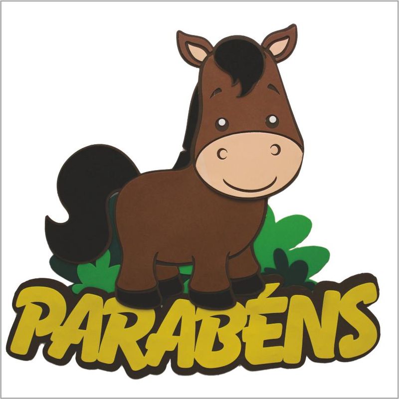 Painel Parabéns para Decoração Festa Fazendinha - 1 Un