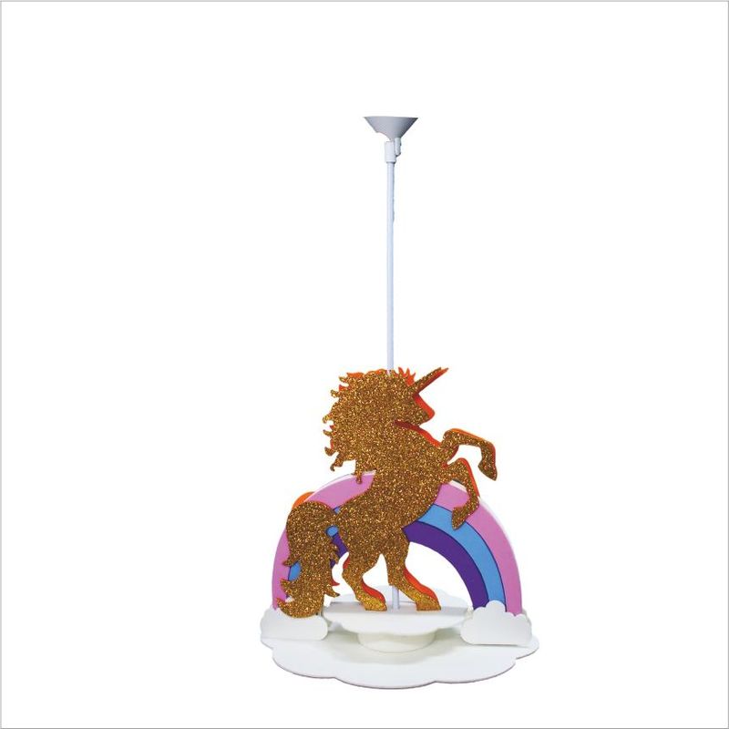 Decoração para Mesa em EVA com Suporte para Balão Unicórnio - 1 Un