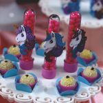 Mini Carinha para Decoração de Lembrancinha Festa Unicórnio - 5 Un