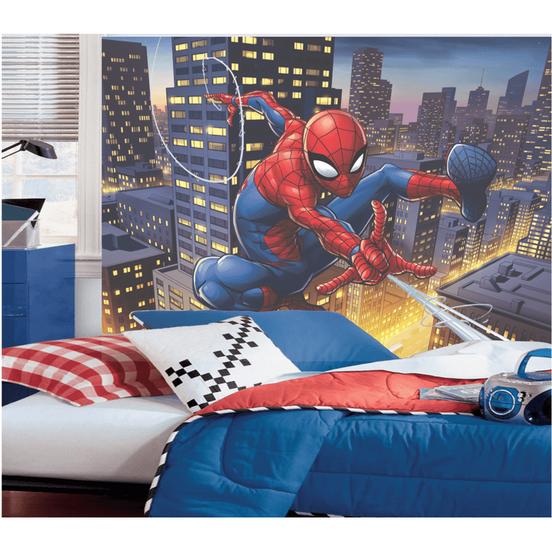 Painel Retangular TNT Decoração Festa Homem-Aranha Modelo 2 - 1 Un