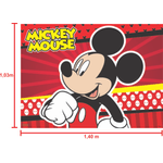 Painel Retangular de TNT para Decoração Festa Mickey - 1 Un