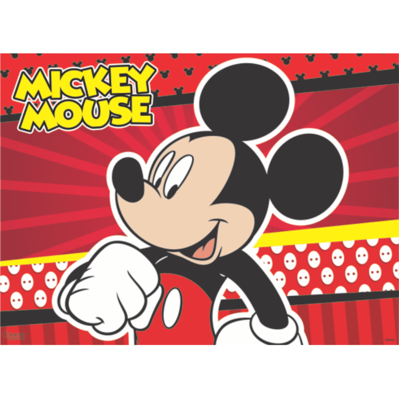 Painel Retangular de TNT para Decoração Festa Mickey - 1 Un