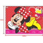 Painel Retangular de TNT para Decoração Festa Minnie - 1 Un