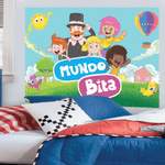 Painel Retangular de TNT para Decoração Festa Mundo Bita - 1 Un