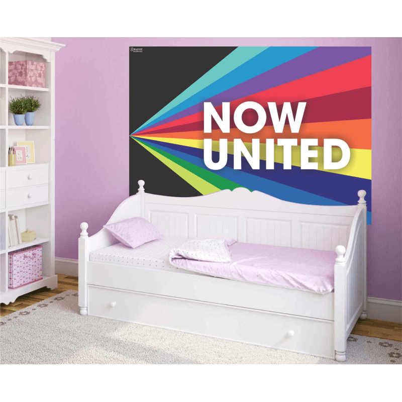 Painel Retangular de TNT para Decoração Festa Now United - 1 Un